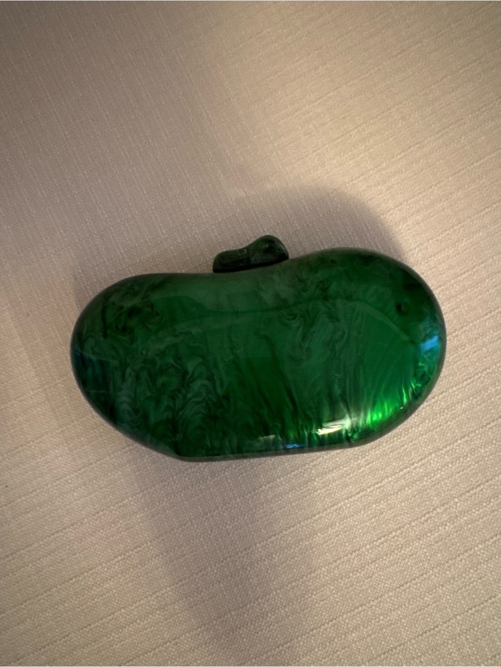 Green Acrylic Clutch. Comes with strap!